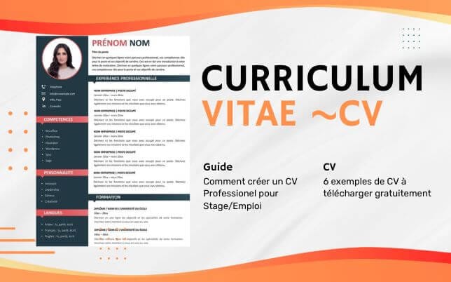 Exemples de CV pour étudiants en biologie au Maroc